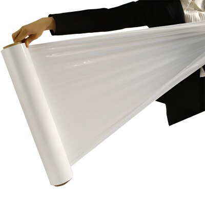 Hand-Stretchfolie weiss opak 17my, 500mm x 300 m, 150 %