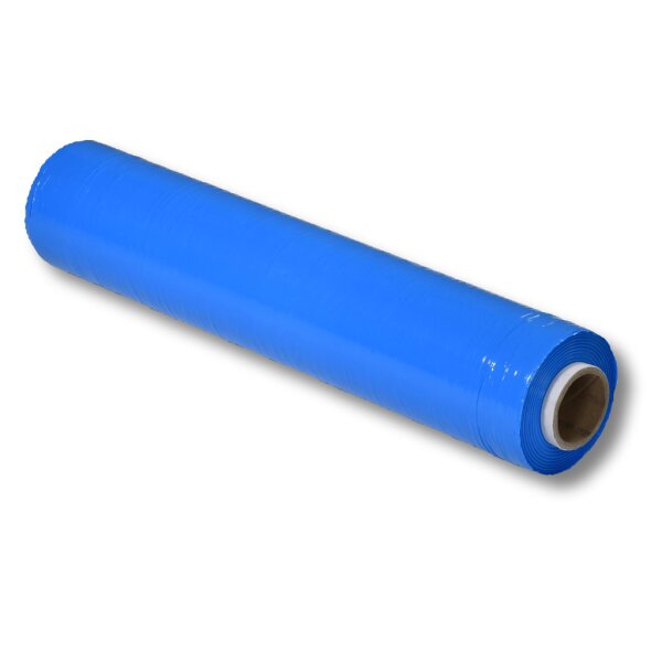 Handstretchfolie / Hand-Stretchfolie hellblau transluzent 500mm x 265m, 23my