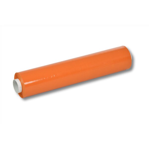 Handstretchfolie / Hand-Stretchfolie orange transluzent 500mm x 265m, 23my