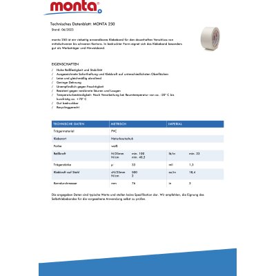 PVC-Klebeband bedruckt 1-farbig - 50mm