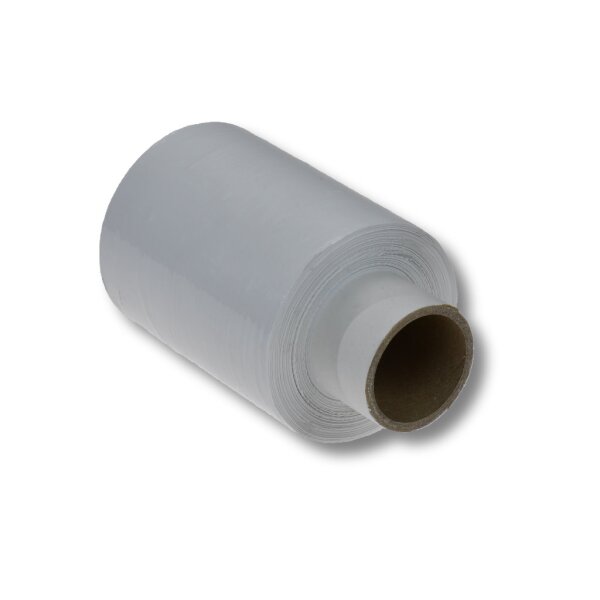 Bündelstretchfolie weiss opac (blickdicht) mit Bremskern 100mm (Kernlänge 140mm) 23 my, 150m