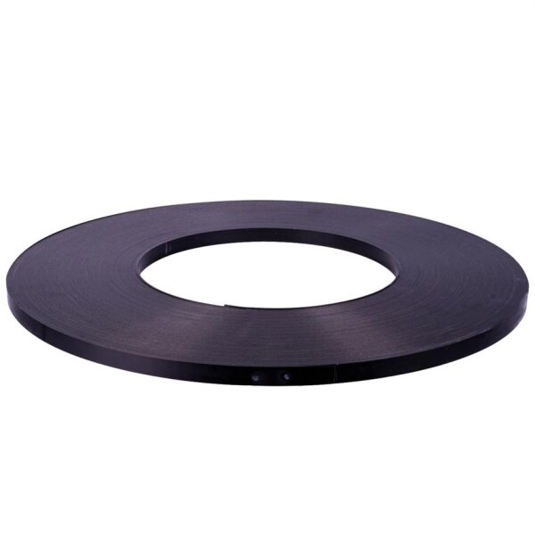 Stahlband 16,0 x 0,5 mm, schwarzlackiert & gewachst, Scheibenwicklung