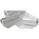 LDPE Seitenfaltensäcke/Hüllen, 850+710 mm x 1800 mm, transparent 100 my, perforiert auf Rolle, 50 Stück pro Rolle