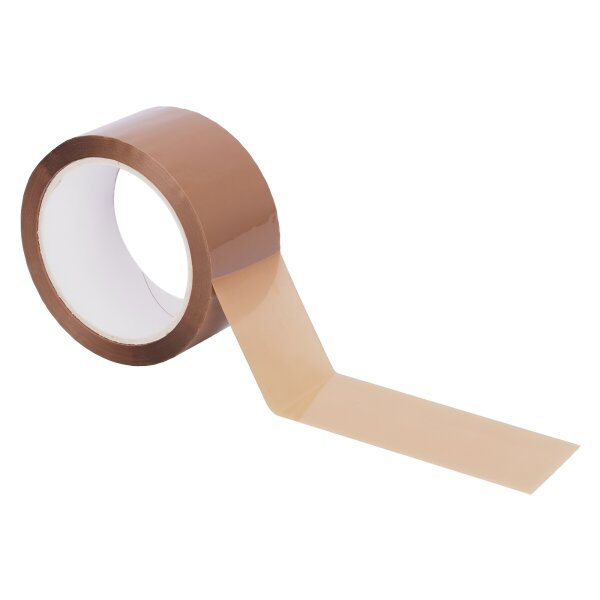 PP-Klebeband 50 mm x 66 m, braun, Acrylat 32/56 my, (high tack) leise abrollend