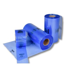 VCI-Schlauchfolie 300 mm x 100 m, 100 my, blau-transparent