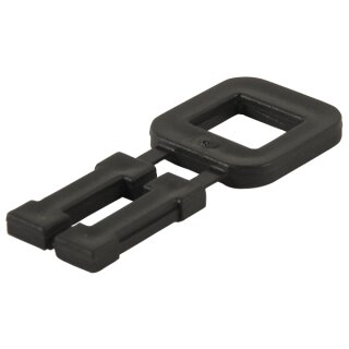 Kunststoffschnallen für PP-Umreifungsband "Gürtelprinzip" schwarz, 13 mm (1000 Stk. / Karton)