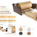 activaWrap Abroller, für Rollenbreite: 395mm und 500mm, aus Metall, Farbe: Metall-Silber