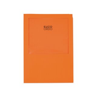 ELCO Organisationsmappen Ordo transport, unliniert, A4, Spezialfenster 180 x 160 mm,  orange 100 Stück