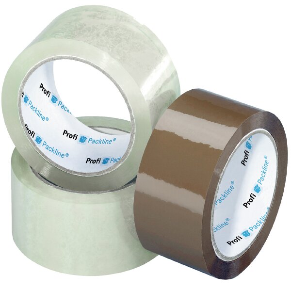 PP-Klebeband 50 mm x 66 m, transparent, Acrylat 28/52 my, (high tack) leise abrollend