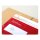 Quick Vitro aus Papier C5/6 DNG-2xHK, rot, Aufdruck "Dokumente", mit Aufreissperfo und flächig bedruckt 1-farbig rot Lenza Kraft 110 gm2, FSC, Fenster links, 250 Stk./Karton