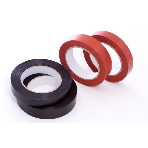 Restbestand - PP-Strapping Klebeband für Palettensicherung, schwarz (70my), 25 mm x 66 m