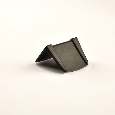 Kantenschutzecken Kunststoff ohne Dorn "Small" (16-19 mm), Schwarz – Mit Bandführung, 1.000 Stück / Karton