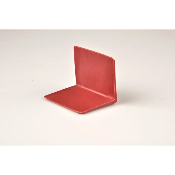 Kantenschutwinkel aus Kunststoff„medium“ (25-32 mm), rot – ohne Dorn, mit Bandführung, definierte Kanten – 1500 Stk./Karton