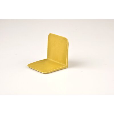 Kantenschutwinkel aus Kunststoff„medium“ (25-32 mm), gelb – ohne Dorn, mit Bandführung, definierte Kanten – 1500 Stk./Karton