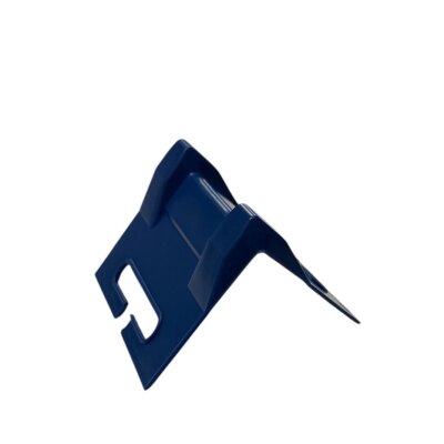 Kantenschutzecken Kunststoff "Small" (40–50-60 mm), Blau – mit seitlicher Schlitz-Bandführung, 300 Stück / Karton