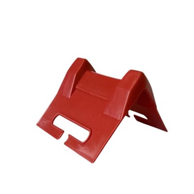 Kantenschutzecken Kunststoff "Small" (40–50-60 mm), Rot – mit seitlicher Schlitz-Bandführung, 300 Stück / Karton