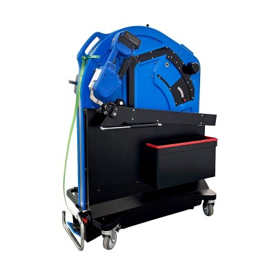 Miete: Ergonomische Halbautomatische Umreifungsmaschine bis 2,80 m Höhe für PP-/PET-Bänder (Rollenkern 406/150 mm)