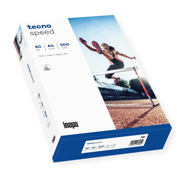 Kopierpapier TECNO SPEED A4 – 80 g/m², weiss, matt, 500 Blatt