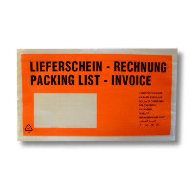 Dokumententasche DIN lang FENSTER: LINKS, bedruckt...